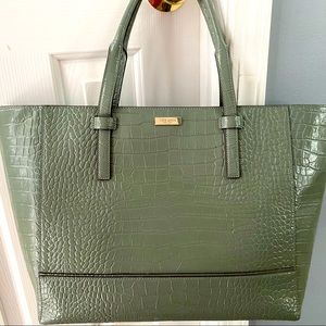 Kate Spade ♠️ Bedford Riverside St Exotic Tote Sage
